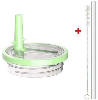 Uplifted Finds Flip Straw Leak Proof Lid Replacement For Tumbler Cups green 1 Pc + Straw