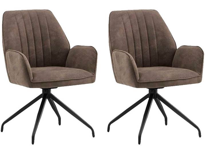 Stuhl HOME AFFAIRE Pollenca , mud, schwarz, mud, B:56cm H:86cm T:64cm, Metall, Stühle, Stuhl, tolle Optik