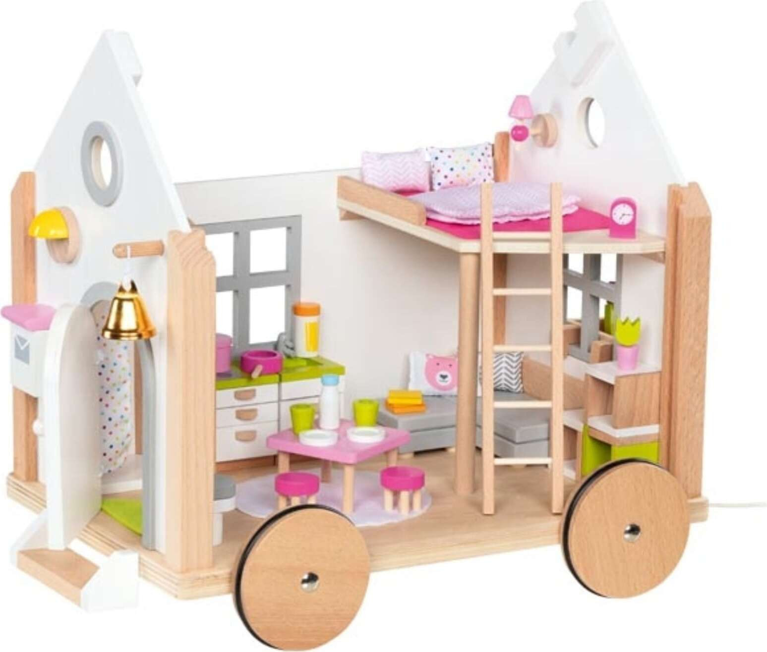 Goki Tiny House Hygge speelset met 3 rokken in verschillende kleuren