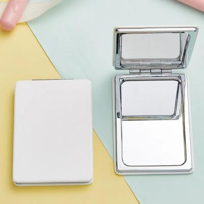 Uplift Picks Mini Folding Pocket Mirror Portable Compact Travel Makeup Mirror white