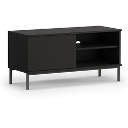 LOWBOARD Queba 1T Schwarz 100/50/41 cm – TV Tisch schwarz modern