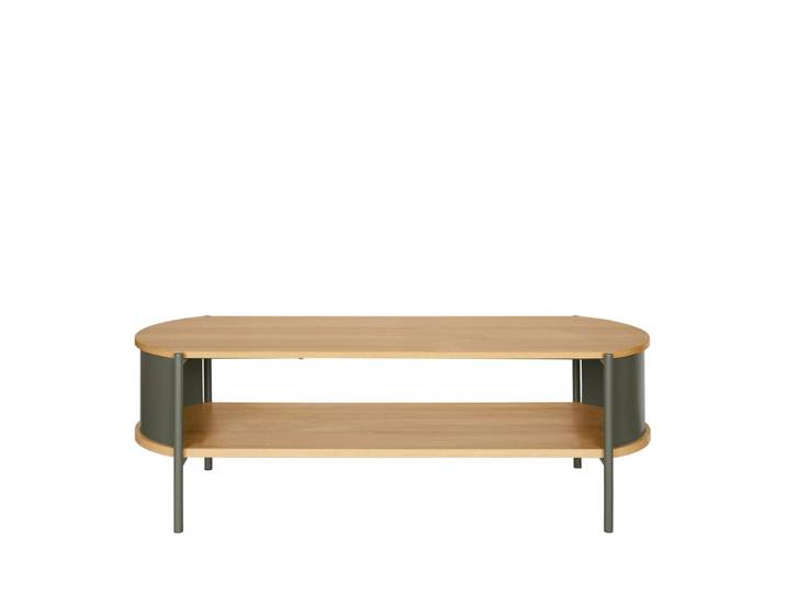 Meuble tv en bois et métal l120cm - vert