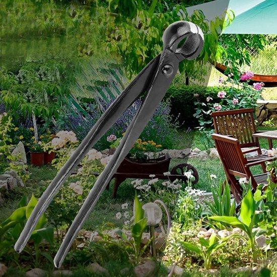 Unyqoos Convexe bonsai-schaar van mangaanstaallegering met ergonomische handgrepen