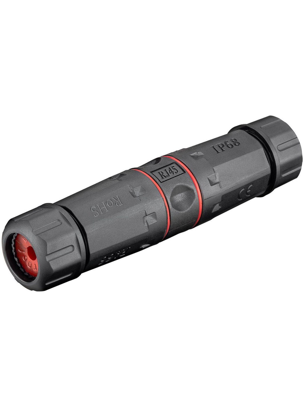 Pro Outdoor (IP68) LAN cable connector CAT 6 UTP unshielded - Schwarz