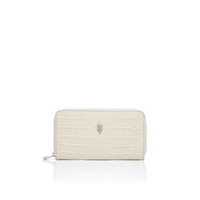 Mini Bag PHILIPP PLEIN "Cocco Crocco Print", Damen, beige (06, beige), Taschen