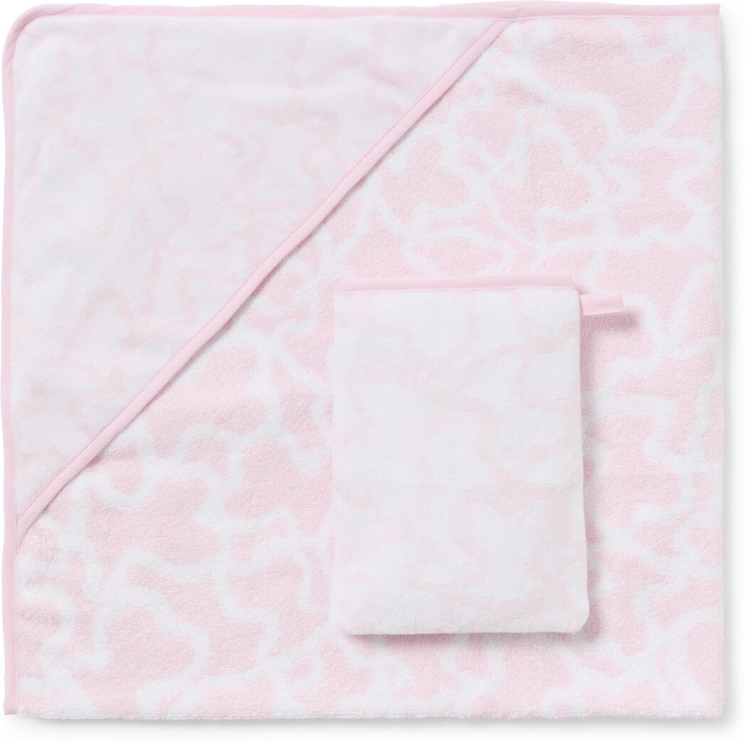 Tous Capa de baño con manopla Baby Kaos. Rosa niño