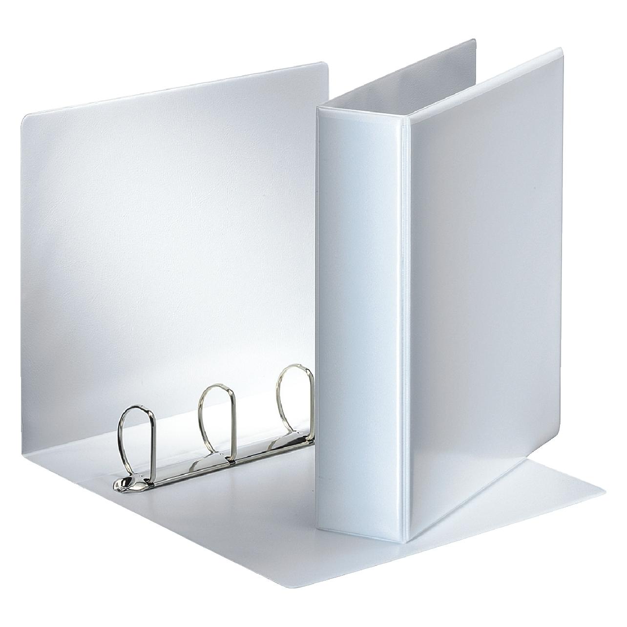 Esselte 10 Präsentationsringbücher 4-Ringe weiss 7,7 cm DIN A4 (A4, 77 mm, 10 Stk.) (49705)
