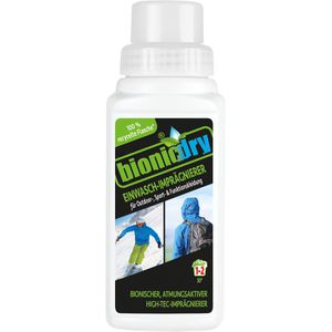 bionicdry Textilimprägnierung Einwasch Imprägnierer, für Textilien, Schuhe und Funktionsmaterialien, Flasche 250 ml