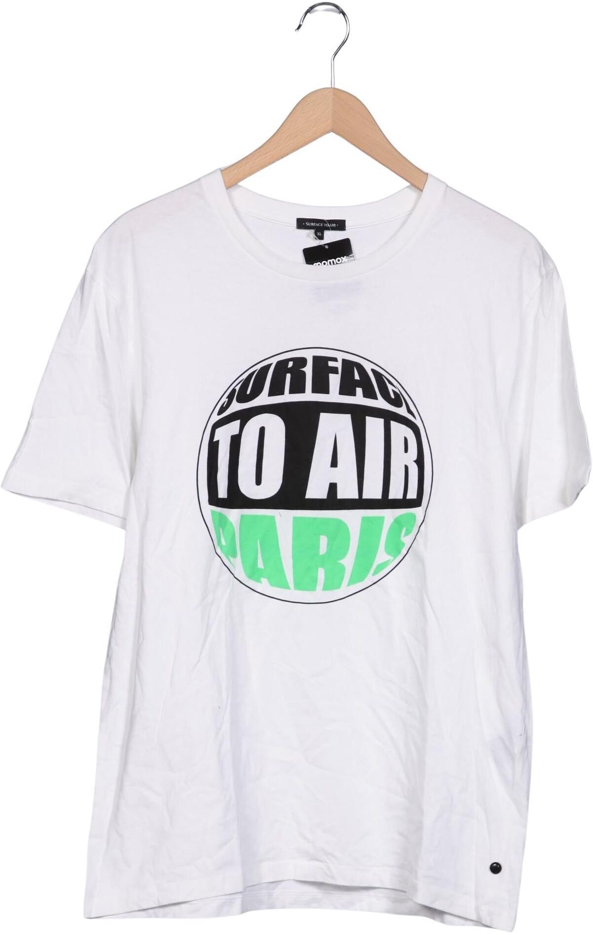 Surface TO AIR Herren T-Shirt, Weiß, Gr. XL, Baumwolle - Second Hand