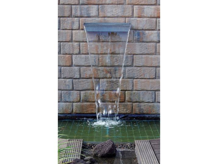 Wasserfall UBBINK NIAGARA LED 30 , silber (silberfarben), Edelstahl, Wasserspiele, Wasserfall