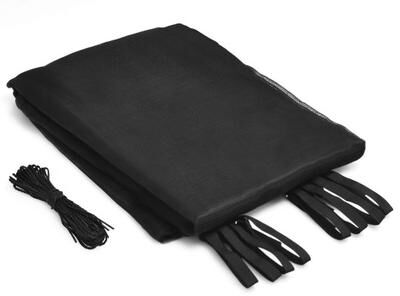 Costway 15/16 Feet Trampoline Replacement Safety Net with Adjustable Straps-16 ft