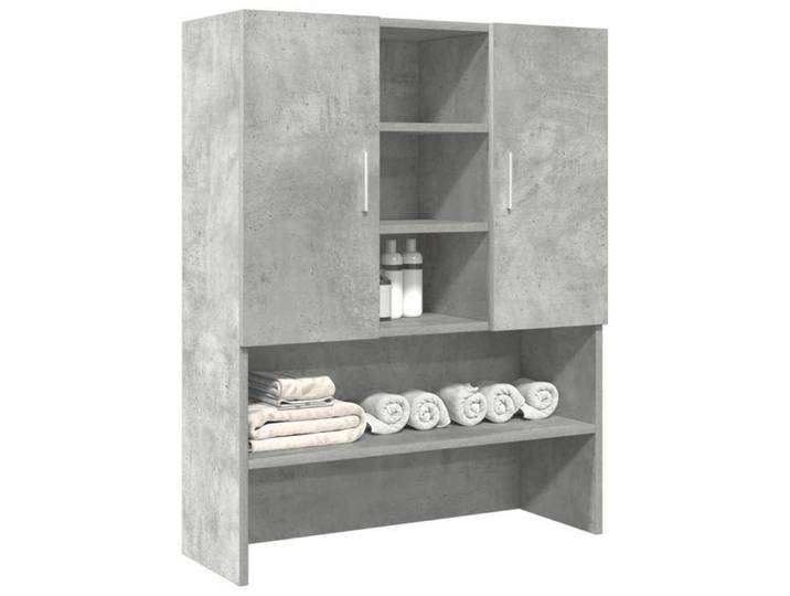 SALE 2026  Armoire pour machine à laver - Meuble pour machine à laver Gris béton 70 5x25 5x90cm 7555679098520