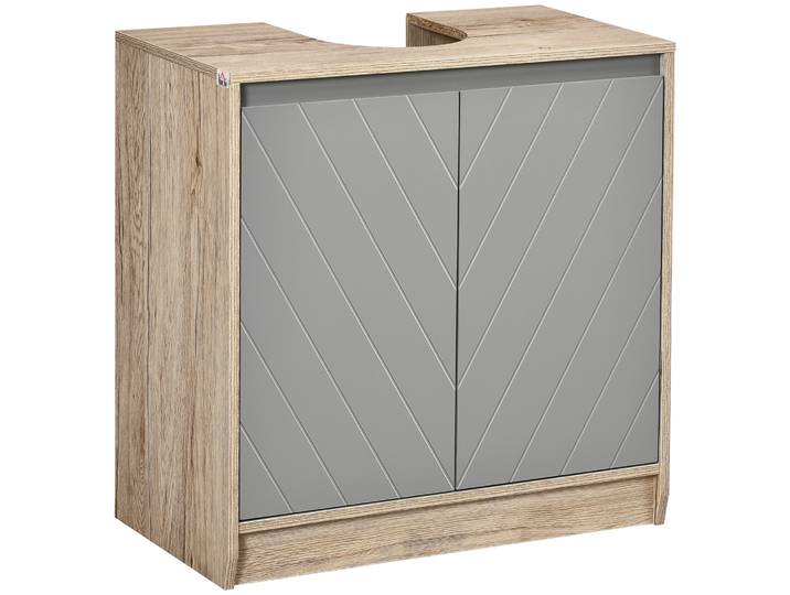Meuble sous-évier Homcom avec étagère réglable 60X30X59,8 cm