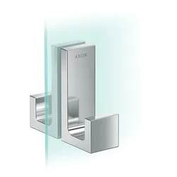 hansgrohe AXOR UNIVERSAL Rectangular Duschtürgriff, 6-12mm Glasdicke, Metall, 42639000, Farbe: Chrom