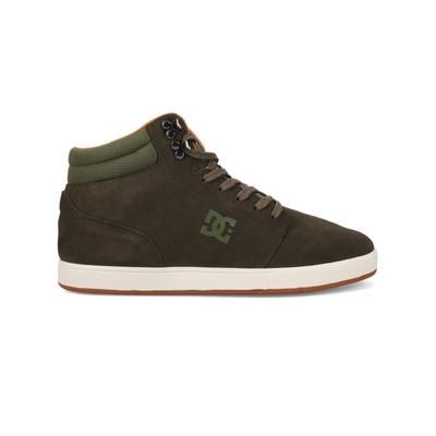 Outdoorwinterstiefel DC SHOES "Crisis 2 Hi Wnt", Herren, Gr. 6,5, weiß (olive, sanftes weiß), Obermaterial: Leder [Kuh] / Futter: Textil / Außensohle: Gummi., Schuhe Outdoorwinterstiefel
