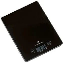 Zassenhaus Küchenwaage Balance Glas Schwarz