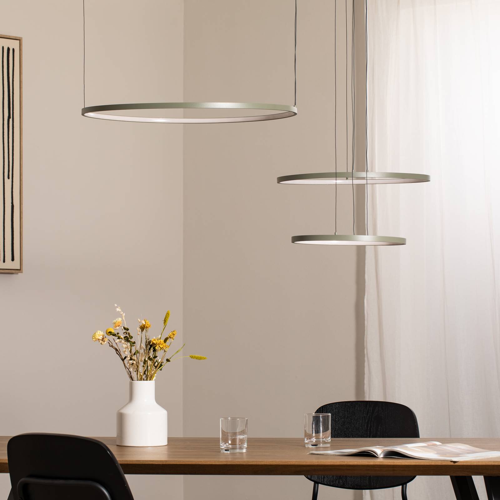 Hängelampe CIRCOLO Nowodvorski Lighting, grün, für Wohn- / Esszimmer, Aluminium, Modern
