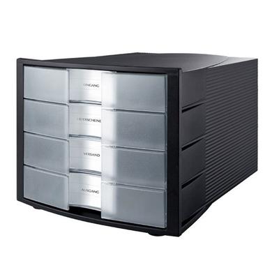 HAN Bürobox/1010-X-363 schwarz/trsl. klar Kunststoff