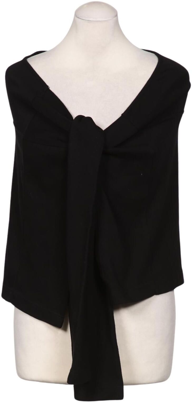 Ulla Popken Damen Strickjacke, Schwarz, Gr. M, Baumwolle - Second Hand