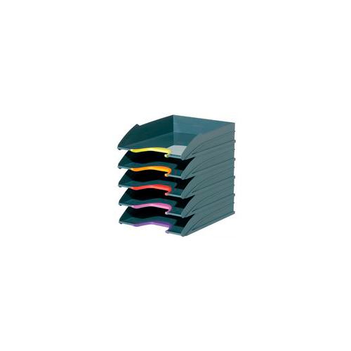 Durable Briefablagen-Set VARICOLOR, grau / farbiger Verlauf