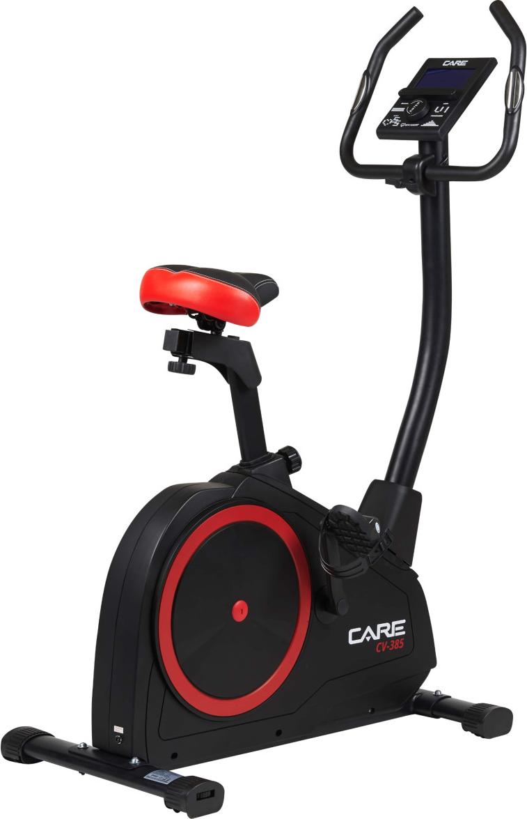 CARE CV-385 - Vernetztes Heimtrainer-Fahrrad mit Ergometer - 10 kg Schwungmasse - 24 Programme - 32 motorisierte Widerstandsstufen - Heimgebrauch