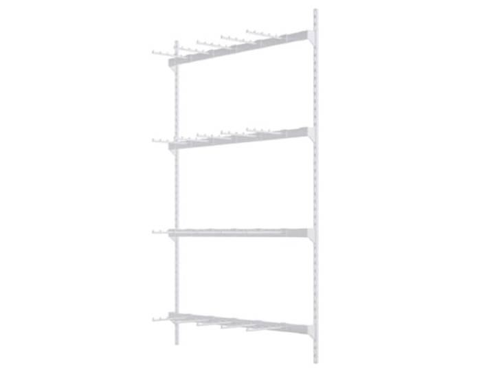 4- Oder 5-stufiges Wandmontiertes BH-Präsentationsregal Mit 20 Haken Organizer Für Dessous Spielzeug Halsketten Socken Präsentationsregal Für Boutiquen Einzelhandelsgeschäfte(Blanc,100x150cm)