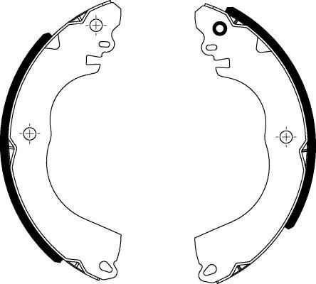 TRW GS8918 Brake Shoe Set