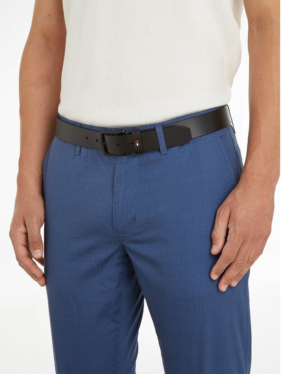 TOMMY HILFIGER Ceinture en cuir Denton Matte 3,5 cm