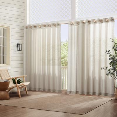 Threadmade Carmen Sheer Extra-wide Indoor/Outdoor Sheer Window Curtain