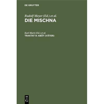 Abôt (Väter), Gebundene Ausgabe von , De Gruyter, 978-3-11-124582-9