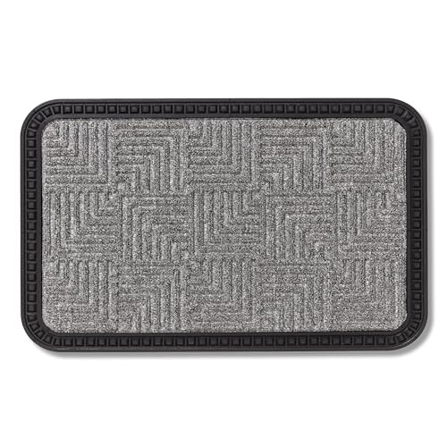Astra Deurmat Border Star Zilver/Grijs met Sterrenmotief 40 x 60 cm