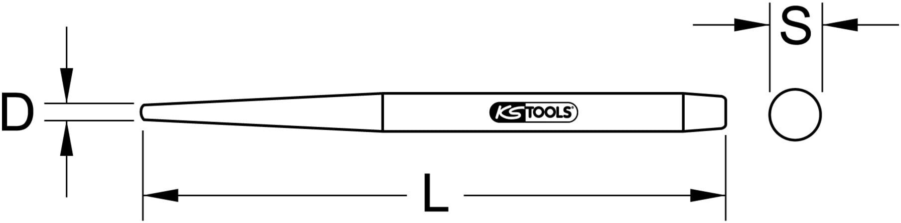 KS Tools Montage-Durchschlag, 11mm (129.2194)