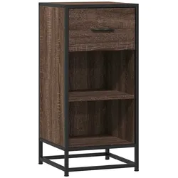 vidaXL Sideboard Braun Eichen-Optik 35,5x35x76 cm Holzwerkstoff Metall