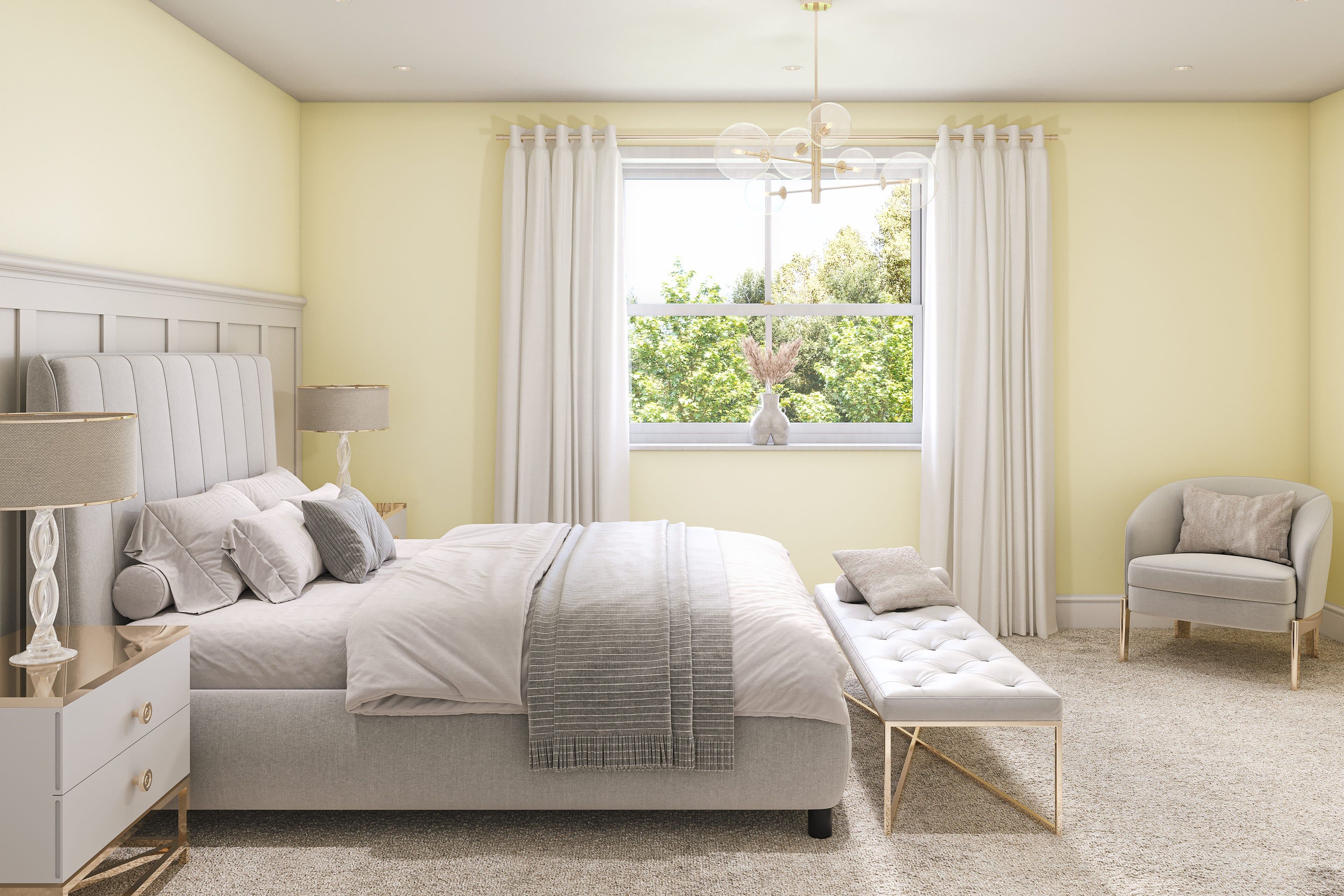 Hemway Peel and Stick Sample - Interior Paint - Lemon Chiffon