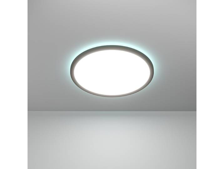 Plafonnier LED rond Ø 39cm Noir/Noir polycarbonate LED Module LED