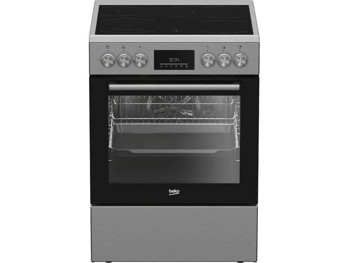 BEKO Elektro-Standherd FBM67320XS , Energieeffizienz: A (A+++-D), silber (edelstahl), Herdsets, SteamShine – Die Dampfreinigung des Backofens