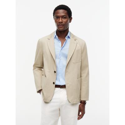 Sakko TOMMY HILFIGER "Premium Line Tech-Cotton Performance Anzug", Herren, Gr. 54, sandalwood, Web, Obermaterial: 100% Baumwolle, regular fit, Sakkos Sakko, Premium Casual Everyday Sakko Anzug