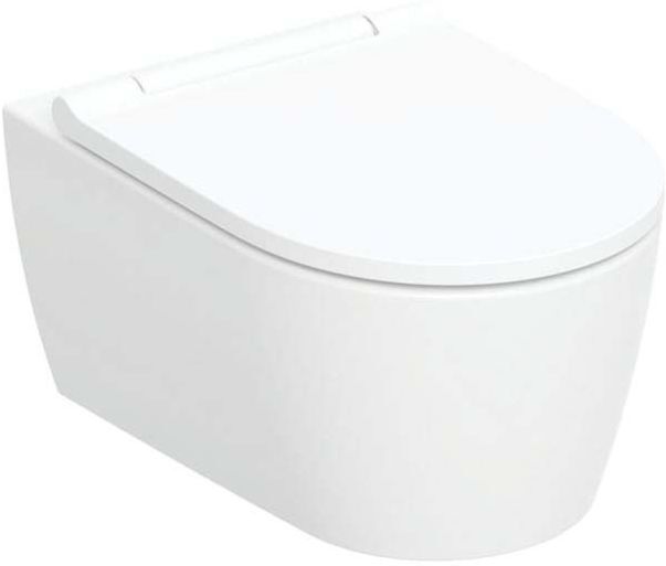 Geberit One Wand-Tiefspül-WC 500202JT1 geschlossene Form, TurboFlush, mit WC-Sitz, weiß matt