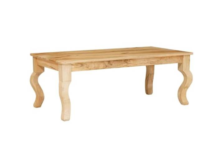 HKLGBVCR Couchtisch, Mangoholz, massiv, 110 x 55 x 40 cm, Braun