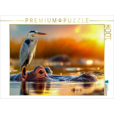 CALVENDO Puzzle Eine Symbiose zum Tagesende - welch ein Naturschauspiel | 1000 Teile Lege-Größe 64x48cm Foto-Puzzle für glückliche Stunden, Sonstige
