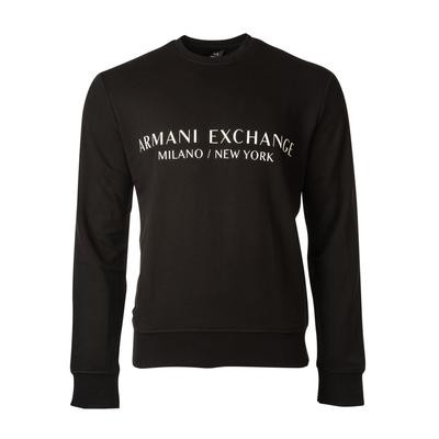 Sweatshirt ARMANI EXCHANGE "Sweatshirt", Herren, Gr. L, schwarz, Obermaterial: 100% Baumwolle CO., Sweatshirts Sweatshirt