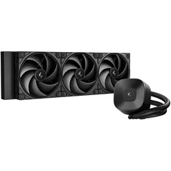 Deepcool CPU-Wasserkühler – LE360 V2 ZERO DARK (max. 31,6 dB, max. 128,93 m3/h, 3 × 12 cm), CPU Wasserkühler, Schwarz