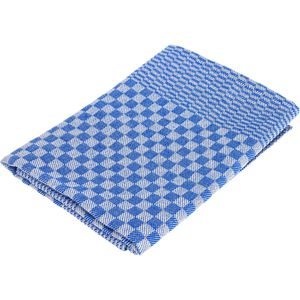 Zollner Geschirrtuch Annalena Grubentuch, 54x100cm, 100% Baumwolle, blau-grau, kariert