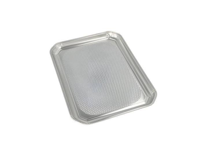 PAPSTAR Servierplatte Servierplatten, Alu eckig 35 cm x 26 cm 100 Stk, Aluminium