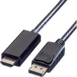 VALUE DisplayPort Kabel DP - UHDTV, ST/ST, schwarz, 7,5 m 11.99.5789