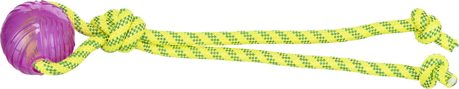 TRIXIE Aqua Toy Spieltau mit Ball, Polyester / TPR, Ø 6 x 40 cm