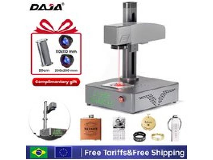 DAJA S4 Fiber Lasermarkeermachine Hoog vermogen Snijden Metaal Sieraden Zakelijk Industrieel Graveren Metaal Sieraden Leer Kunststof