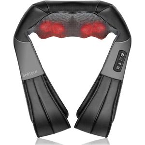 Nekteck Nackenmassagegerät Shiatsu, schwarz, Shiatsumassage, mit Wärmefunktion