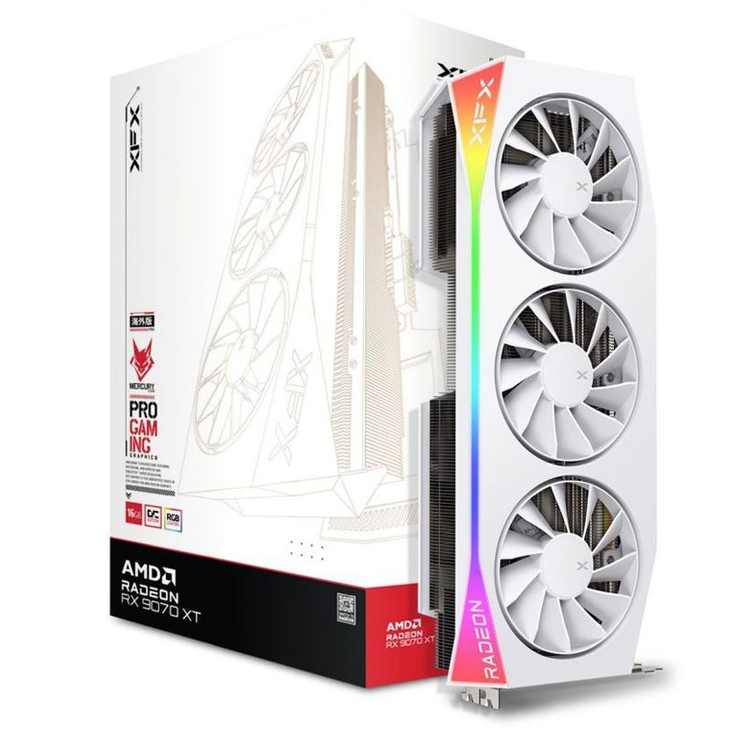 16GB XFX Radeon RX 9070 XT OC White Gaming Edition Aktiv PCIe 5.0 x16 (Retail)