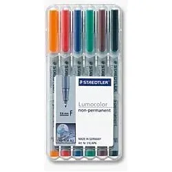 Staedtler 316 WP6 Marker 1 Stück(e) Schwarz, Blau, Braun, Grün, Orange, Rot